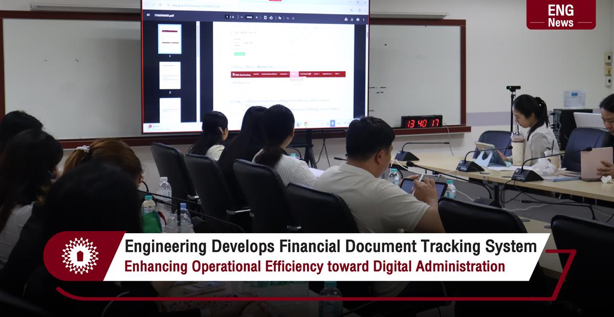 Engineering Develops Financial Document Tracking System Enhancing Operational Efficiency toward Digital Administration