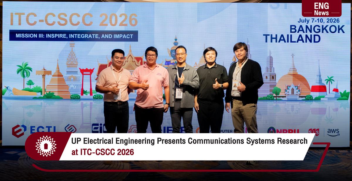 UP Electrical Engineering Presents Communications Systems Research at ITC-CSCC 2026
