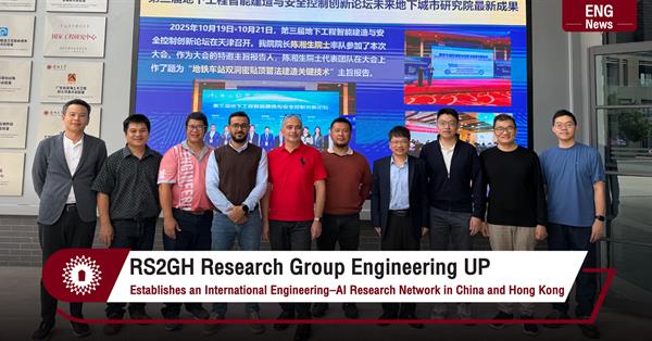 RS2GH Research Group Engineering UP
Establishes an International Engineering–AI Research Network in China and Hong Kong