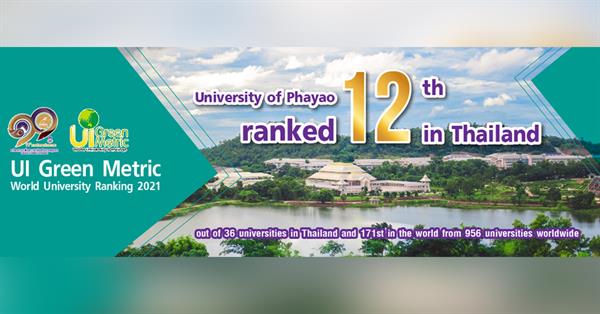 University of Phayao wins 12th in UI Green Metric World University Ranking 2021
