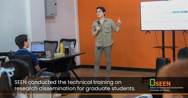 SEEN conducted the technical training on research dissemination for graduate students.