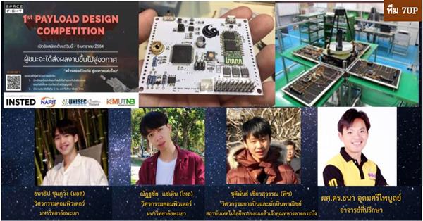 Students from School of Information Communication and Technology and their alliance won the 1st place winner in the country in the competition of SpaceFIGHT2020 1st Payload Design 2020.  