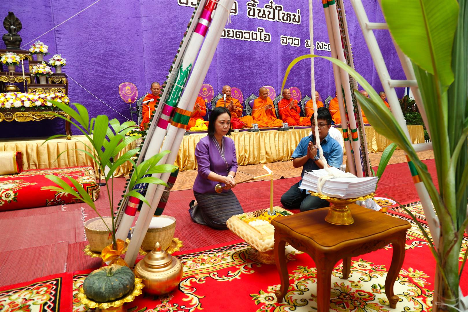 มหาวิทยาลัยพะเยา จัดพิธีทำบุญเนื่องในวันขึ้นปีใหม่ ประจำปี 2563 “ฮ่วมบุญ ขึ้นปี๋ใหม่ ฮ้อยดวงใจ จาว ม.พะเยา”