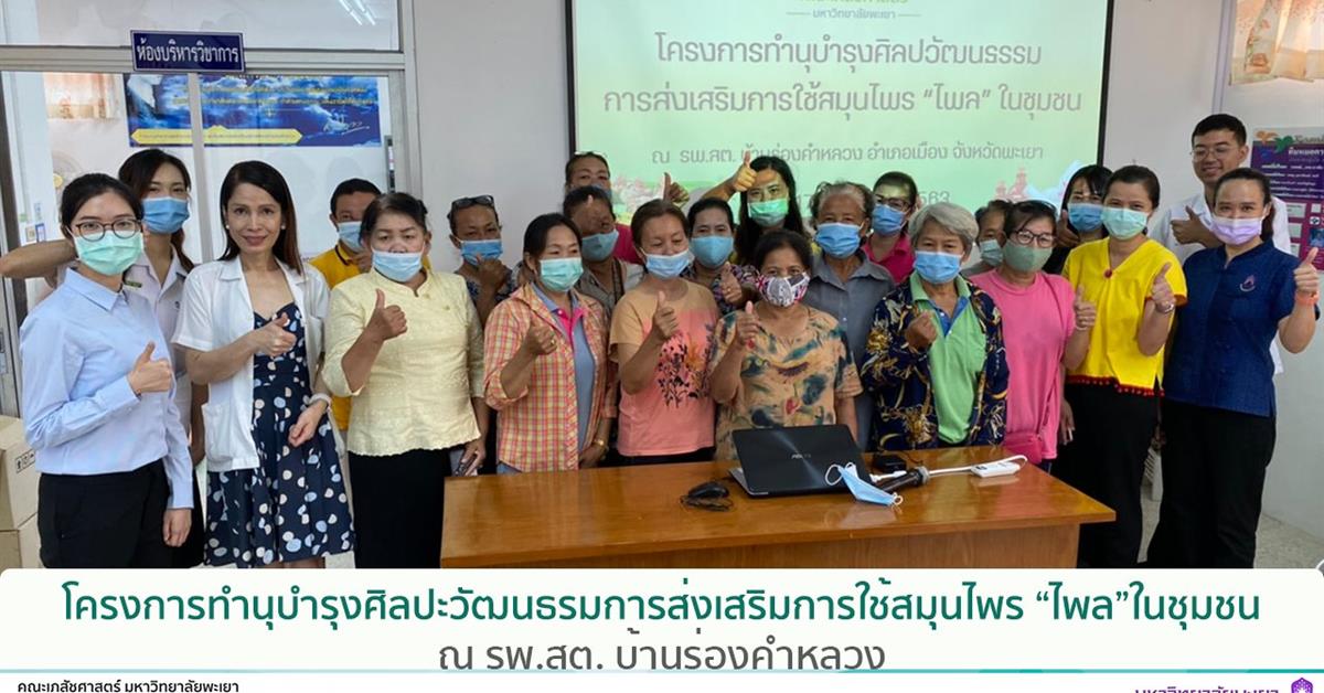 การส่งเสริมการใช้สมุนไพร “ไพล”