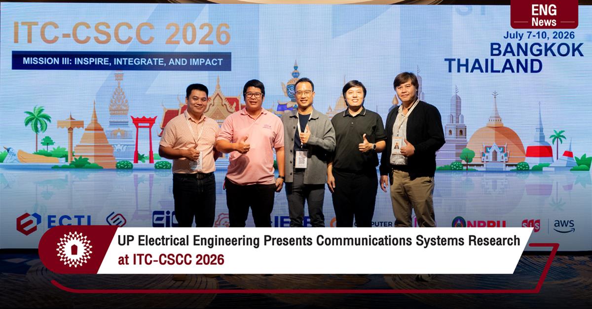 UP Electrical Engineering Presents Communications Systems Research at ITC-CSCC 2026