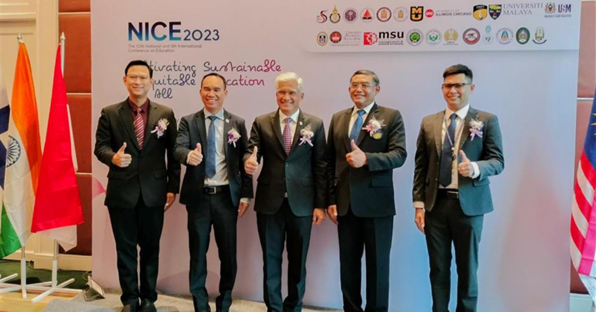 School of Education participated in the 10th National and the 6th International Education Research Conference (The National and International Conference on Education 2023 (NICE)