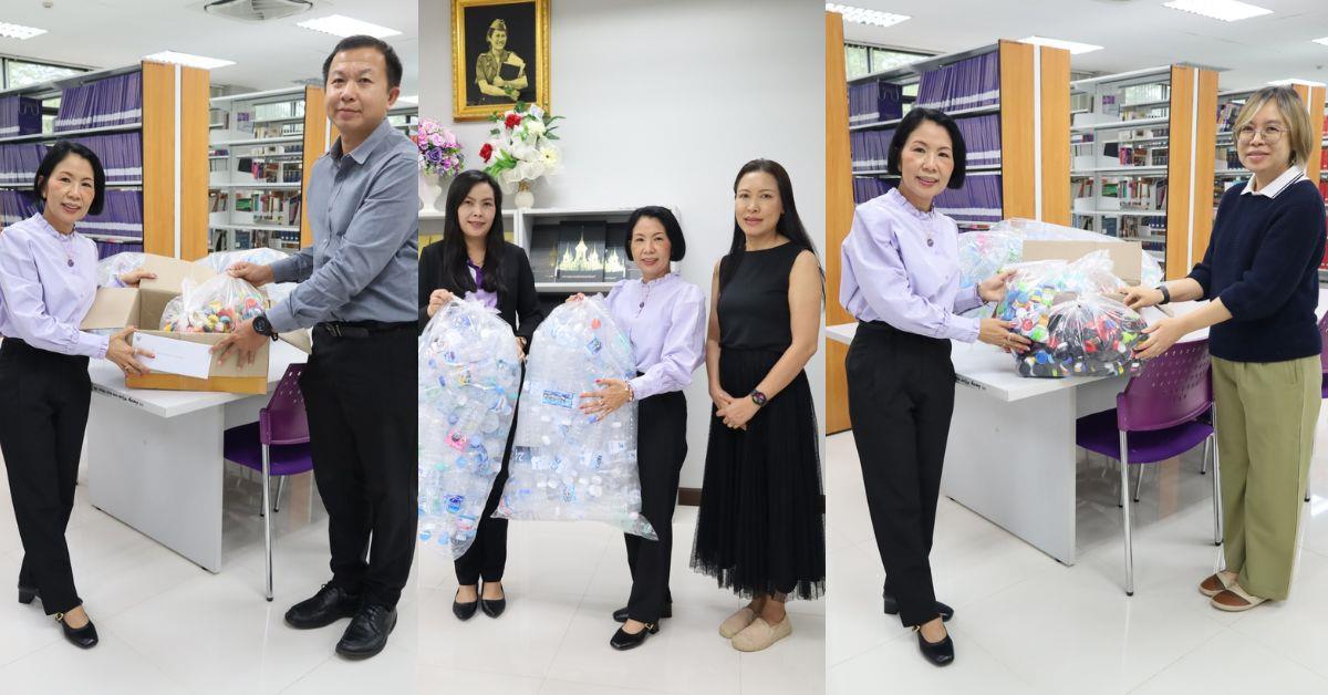 วิทยาเขตเชียงราย รับมอบฝาขวดน้ำจากโรงเรียนในจังหวัดเชียงราย