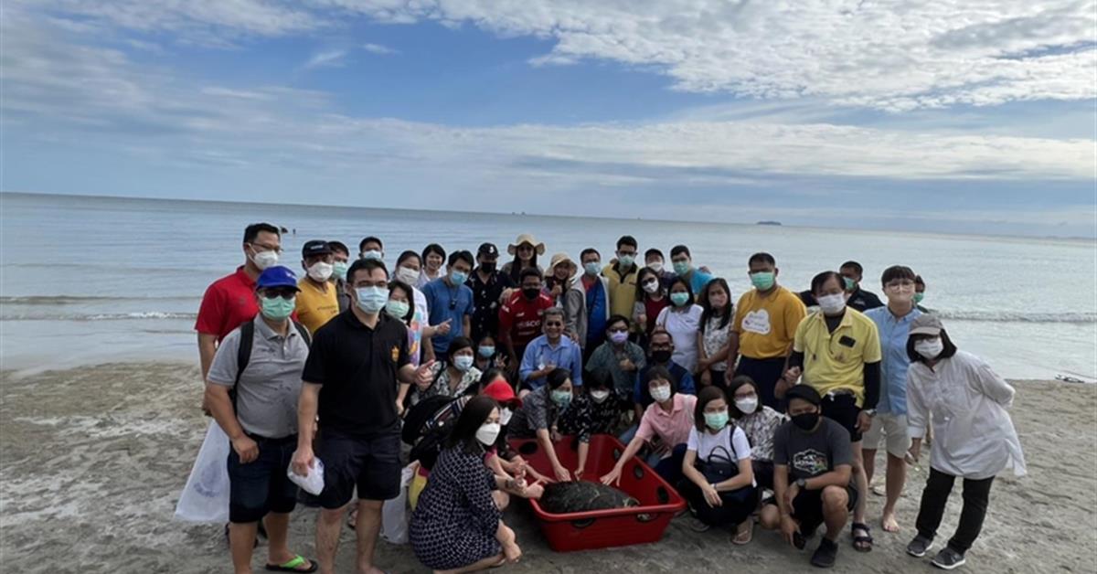 University of Phayao organized CSR event to release marine life, 