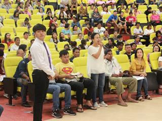 คณะศิลปศาสตร์จัดประชุมผู้ปกครองนิสิตใหม่,ณ,ห้อง,UB,001,อาคาร,99,ปี,,พระอุบาลีคุณูปมาจารย์,มหาวิทยาลัยพะเยา