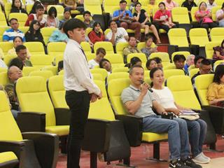 คณะศิลปศาสตร์จัดประชุมผู้ปกครองนิสิตใหม่,ณ,ห้อง,UB,001,อาคาร,99,ปี,,พระอุบาลีคุณูปมาจารย์,มหาวิทยาลัยพะเยา