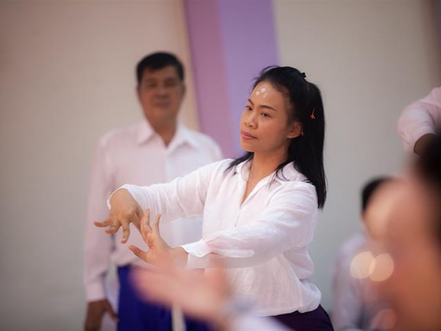 สาขาวิชาศิลปะการแสดง,ได้จัดพิธีไหว้ครูและครอบครูนาฏศิลป์ไทย,ประจำปีการศึกษา,2562,