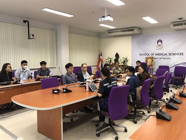 คณาจารย์หลักสูตรปฏิบัติการฉุกเฉินทางการแพทย์เข้าหารือกับคณะวิทยาศาสตร์การแพทย์เพื่อการปรับปรุงหลักสูตรในปี 2564