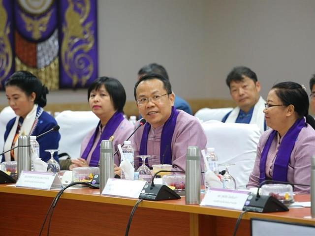 มหาวิทยาลัยพะเยาให้การต้อนรับรัฐมนตรีว่าการกระทรวงอุดมศึกษา วิทยาศาสตร์ วิจัยและนวัตกรรม ณ อาคารสำนักงานอธิการบดี มหาวิทยาลัยพะเยา