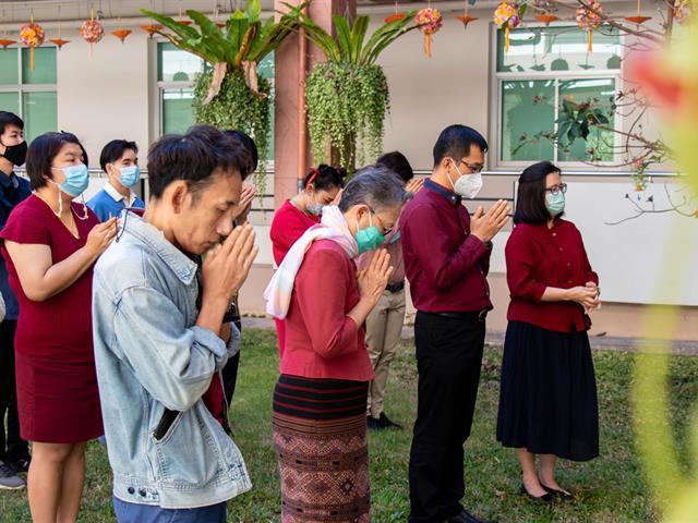 คณะศิลปศาสตร์จัดพิธีไหว้สิ่งศักดิ์สิทธิ์ เสริมความเป็นสิริมงคลเนื่องในโอกาสวันตรุษจีน 2564