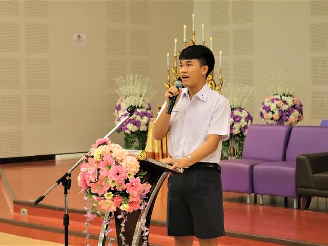 พิธีจบหลักสูตรปัจฉิมนิเทศนักเรียนระดับชั้นมัธยมศึกษาปีที่ 6 พิธีคุรุมุทิตา ศิษยาลัย ประจำปีการศึกษา 2563 รุ่นที่ 7