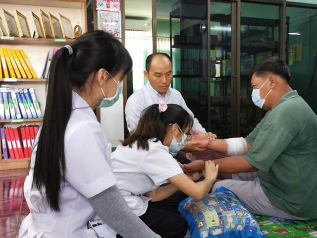 หลักสูตรการแพทย์แผนจีนบัณฑิตคณะสาธารณสุขศาสตร์มหาวิทยาลัยพะเยา ได้จัดโครงการแพทย์จีน มพ สู่ชุมชน ครั้งที่ 1 