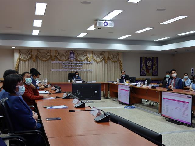สำนักงานอธิการบดีมหาวิทยาลัยพะเยา ดำเนินงานการติดตามและประเมินผลการดำเนินงานของหัวหน้าส่วนงาน ประจำปีงบประมาณ พ.ศ. 2564