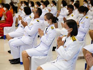 มหาวิทยาลัยพะเยา เข้าร่วมพิธีเจริญพระพุทธมนต์และพิธีลงนามถวายพระพร