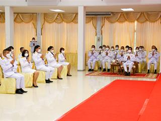มหาวิทยาลัยพะเยา เข้าร่วมพิธีเจริญพระพุทธมนต์และพิธีลงนามถวายพระพร