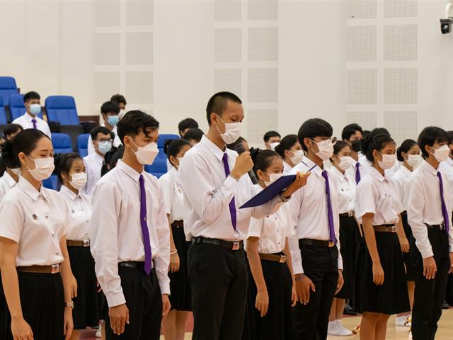 คณะศิลปศาสตร์จัดพิธีไหว้ครู “กราบคุรุปูจา ครูบาอาจารย์เจ้า” ประจำปีการศึกษา ๒๕๖๕