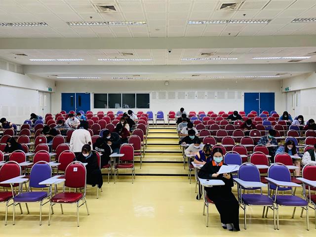 ศูนย์ภาษา คณะศิลปศาสตร์ จัดทดสอบวัดความรู้ภาษาอังกฤษ เพื่อประกอบสำเร็จการศึกษา สำหรับนิสิตรหัส 62 รอบเดือนธันวาคม 2565