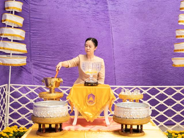 พิธีตักน้ำและเจริญพระพุทธมนต์น้ำสรงองค์พระธาตุจอมทอง เนื่องในประเพณีแห่ผ้าห่มพระธาตจอมทอง มหาวิทยาลัยพะเยา ประจำปี ๒๕๖๖