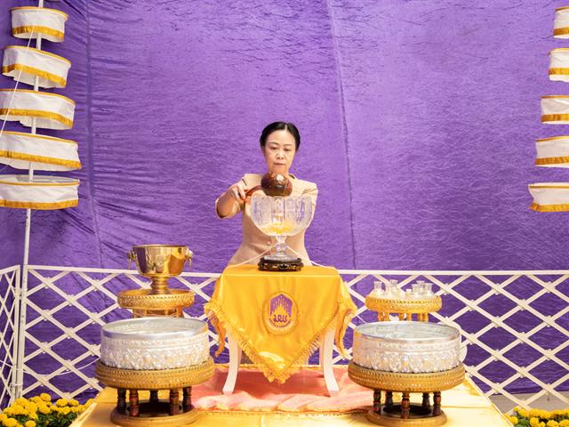 พิธีตักน้ำและเจริญพระพุทธมนต์น้ำสรงองค์พระธาตุจอมทอง เนื่องในประเพณีแห่ผ้าห่มพระธาตจอมทอง มหาวิทยาลัยพะเยา ประจำปี ๒๕๖๖