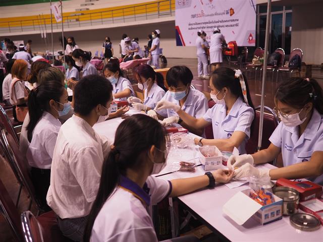 สาขาวิชาเทคนิคการแพทย์ คณะสหเวชศาสตร์ เข้าร่วมกิจกรรมรับบริจาคโลหิต “กยศ.รวมใจปันโลหิต ต่อชีวิตเพื่อนมนุษย์ ปีที่ 10”