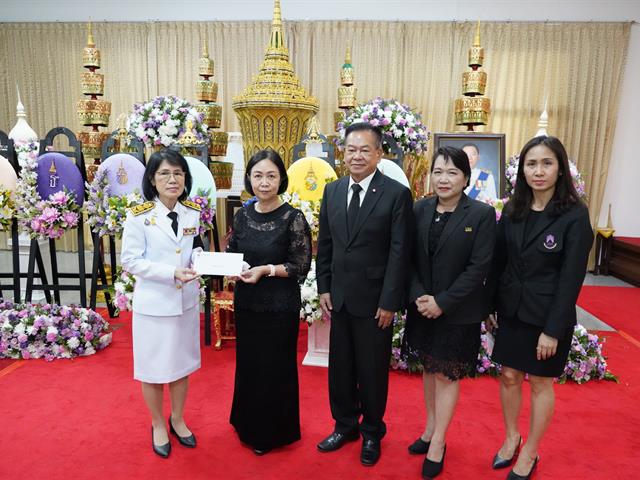 ร่วมงานพิธีสวดพระอภิธรรม นายณรงค์ศักดิ์ โอสถธนากร
