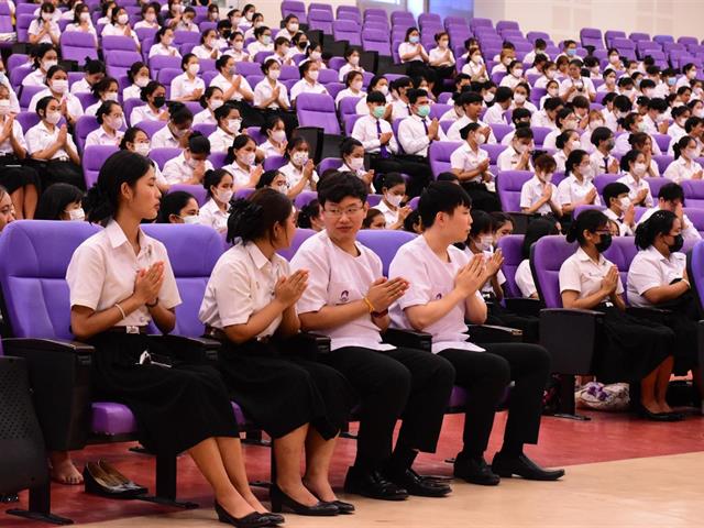 คณะสาธารณสุขศาสตร์ ดำเนินโครงการพิธีไหว้ครู คณะสาธารณสุขศาสตร์ ประจำปีการศึกษา 2566