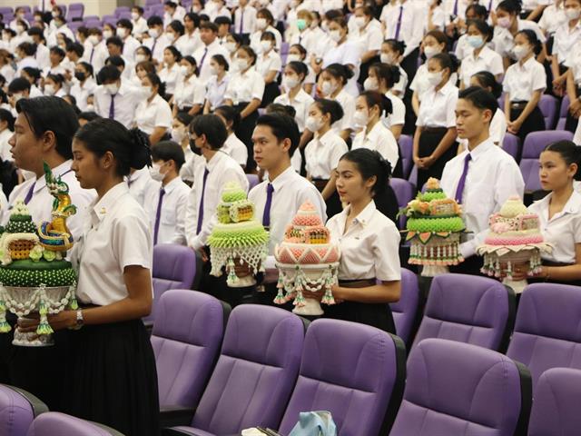 คณะสาธารณสุขศาสตร์ ดำเนินโครงการพิธีไหว้ครู คณะสาธารณสุขศาสตร์ ประจำปีการศึกษา 2566