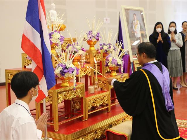 คณะสาธารณสุขศาสตร์ ดำเนินโครงการพิธีไหว้ครู คณะสาธารณสุขศาสตร์ ประจำปีการศึกษา 2566