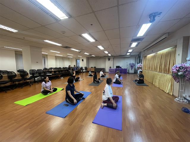 กิจกรรม YOGA (โยคะ) โครงการเสริมสร้างสุขภาวะภายในองค์กร Good Health Well – Being : BMI Challenge