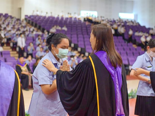 The white coat and pinning ceremony for community health students in academic year 2023
