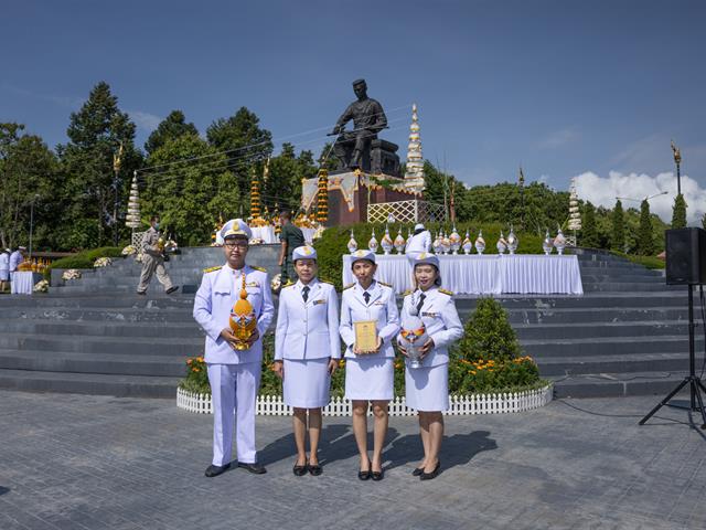 คณะศิลปศาสตร์เข้าร่วมพิธีถวายพานพุ่ม ครบรอบ 13 ปี สถาปนามหาวิทยาลัยพะเยา