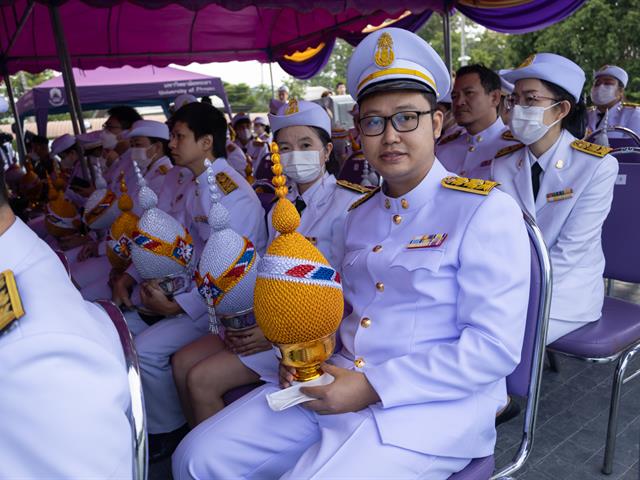 คณะศิลปศาสตร์เข้าร่วมพิธีถวายพานพุ่ม ครบรอบ 13 ปี สถาปนามหาวิทยาลัยพะเยา