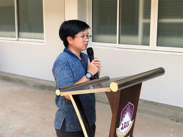 พิธีเปิดหน่วยวิจัยและนวัตกรรม คณะสหเวชศาสตร์ ณ ชั้น 1 โรงปฏิบัติการคณะฯ (Shop)