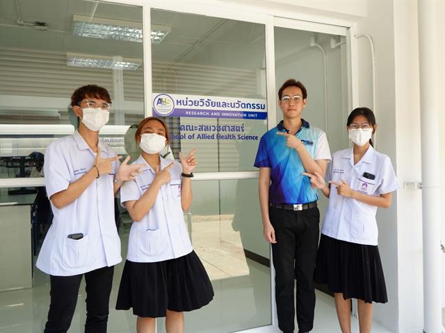 พิธีเปิดหน่วยวิจัยและนวัตกรรม คณะสหเวชศาสตร์ ณ ชั้น 1 โรงปฏิบัติการคณะฯ (Shop)