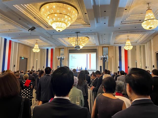 ประธานหลักสูตร ศศ.บ. ภาษาฝรั่งเศส คณะศิลปศาสตร์เข้าร่วมงานเลี้ยงรับรอง เนื่องในโอกาสวันชาติฝรั่งเศส