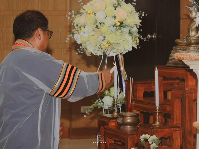      หลักสูตรสาธารณสุขศาสตรบัณฑิต สาขาวิชาการส่งเสริมสุขภาพ จัดพิธีไหว้ครูและพิธีมอบเข็มพระบิดา ชุดกาวน์วิชาชีพ