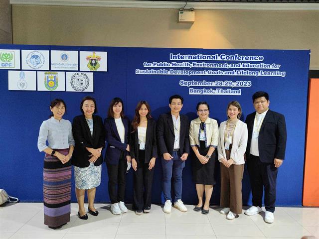 คณะสาธารณสุขศาสตร์ มหาวิทยาลัยพะเยา เข้าร่วมการประชุมวิชาการนานาชาติ "The International Conference for Public Health, Environment, and Education for Sustainable Development Goals and Lifelong Learning" (การประชุมวิชาการนานาชาติด้านสาธารณสุขสิ่งแวดล้อม และการศึกษา เพื่อเป้าหมายการพัฒนาที่ยั่งยืนและการเรียนรู้ตลอดชีวิต)  ณ ห้องเธียเตอร์ ชั้น 2 อาคารสาธารณสุขวิศิษฏ์ คณะสาธารณสุขศาสตร์ มหาวิทยาลัยมหิดล