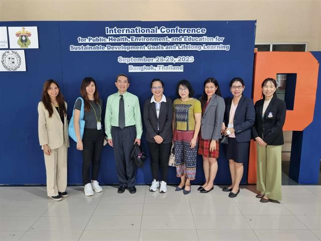 คณะสาธารณสุขศาสตร์ มหาวิทยาลัยพะเยา เข้าร่วมการประชุมวิชาการนานาชาติ "The International Conference for Public Health, Environment, and Education for Sustainable Development Goals and Lifelong Learning" (การประชุมวิชาการนานาชาติด้านสาธารณสุขสิ่งแวดล้อม และการศึกษา เพื่อเป้าหมายการพัฒนาที่ยั่งยืนและการเรียนรู้ตลอดชีวิต)  ณ ห้องเธียเตอร์ ชั้น 2 อาคารสาธารณสุขวิศิษฏ์ คณะสาธารณสุขศาสตร์ มหาวิทยาลัยมหิดล