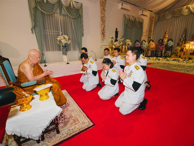 มหาวิทยาลัยพะเยา ร่วมงานพิธีธรรมหลวง สวดพระอภิธรรม  พระพรหมวชิรคุณ (หลวงปู่ไพบูลย์ สุมังคโล)