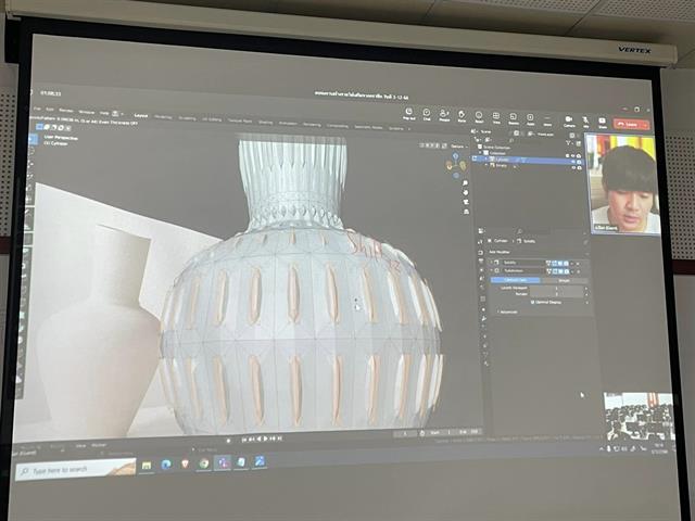 การสร้างรายได้เสริมจากงานออกแบบและพื้นฐานการใช้โปรแกรม Blender 3D