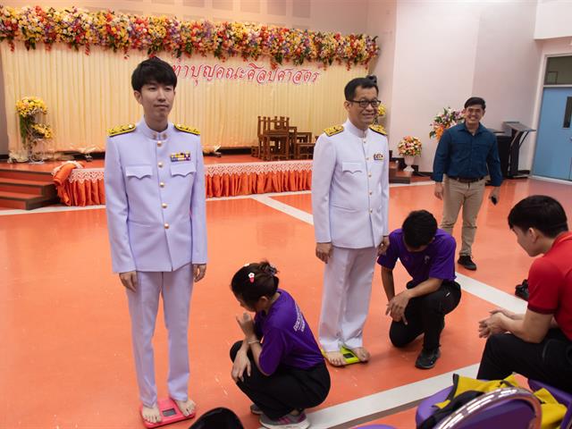 คณะศิลปศาสตร์จัดกิจกรรมตรวจวัดค่าดัชนีมวลกาย (Body Mass Index: BMI) โครงการเสริมสร้างสุขภาวะที่ดีภายในองค์กร (UP BMI Challenge)