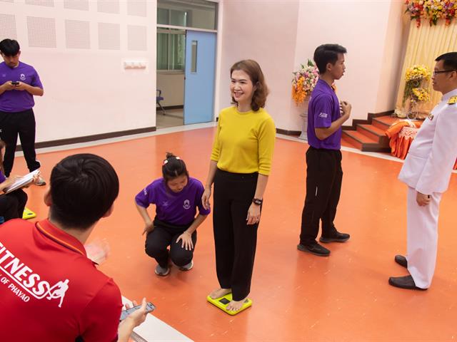 คณะศิลปศาสตร์จัดกิจกรรมตรวจวัดค่าดัชนีมวลกาย (Body Mass Index: BMI) โครงการเสริมสร้างสุขภาวะที่ดีภายในองค์กร (UP BMI Challenge)