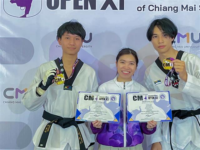 ขอแสดงความยินดีกับ นายชาคร กาวินา ในโอกาสได้รางวัล เหรียญเงิน ในการแข่งขันเทควันโด “CMU Taekwondo Open ครั้งที่ 11 ประจำปี 2567”