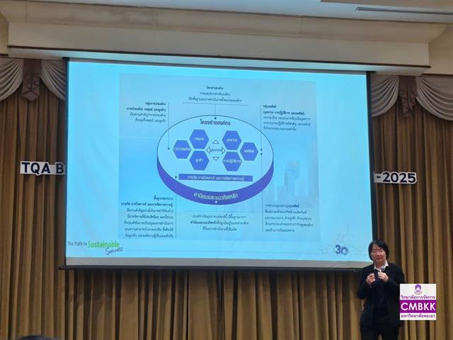 วิทยาลัยการจัดการ ร่วมสัมมนา TQA: Business Challenges and Change in Criteria 2024-2025 ณ ห้องปาริชาติ โรงแรมโกลเด้น ทิวลิป ซอฟเฟอริน กรุงเทพฯ พระราม9 