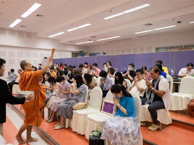 คณะศิลปศาสตร์ จัดพิธีทำบุญคณะศิลปศาสตร์ เนื่องในโอกาสแสดงมุทิตาคารวะ แด่ ดร.สิงห์คำ รักป่า อาจารย์หลักสูตรศิลปศาสตรบัณฑิต สาขาวิชาภาษาอังกฤษ