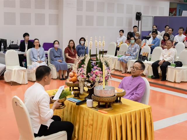 คณะศิลปศาสตร์ จัดพิธีทำบุญคณะศิลปศาสตร์ เนื่องในโอกาสแสดงมุทิตาคารวะ แด่ ดร.สิงห์คำ รักป่า อาจารย์หลักสูตรศิลปศาสตรบัณฑิต สาขาวิชาภาษาอังกฤษ
